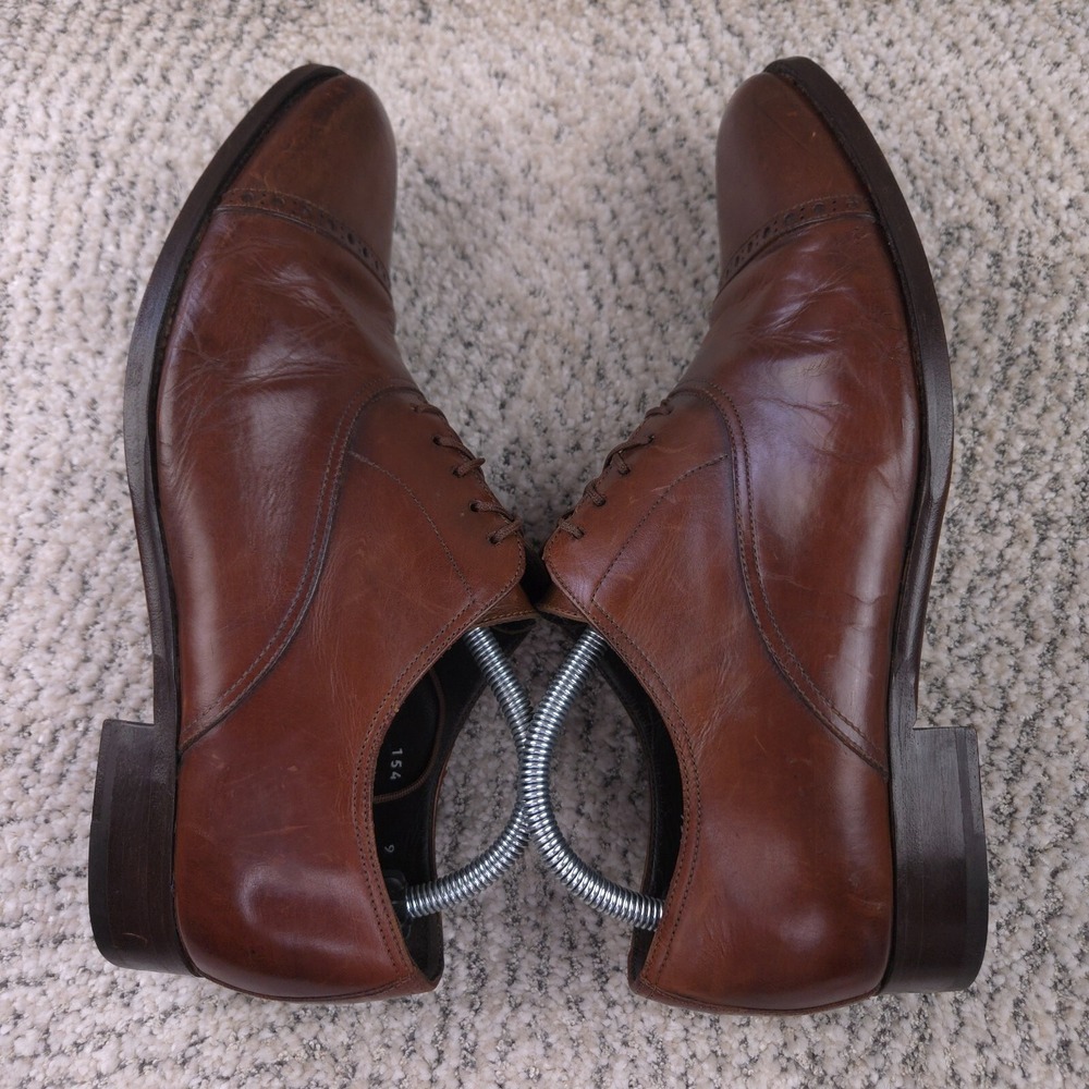 To Boot New York Shoes Mens Size 9 *NEW‎ SOLES* Cap Toe Dress Lace Up Leather - Picture 5 of 15